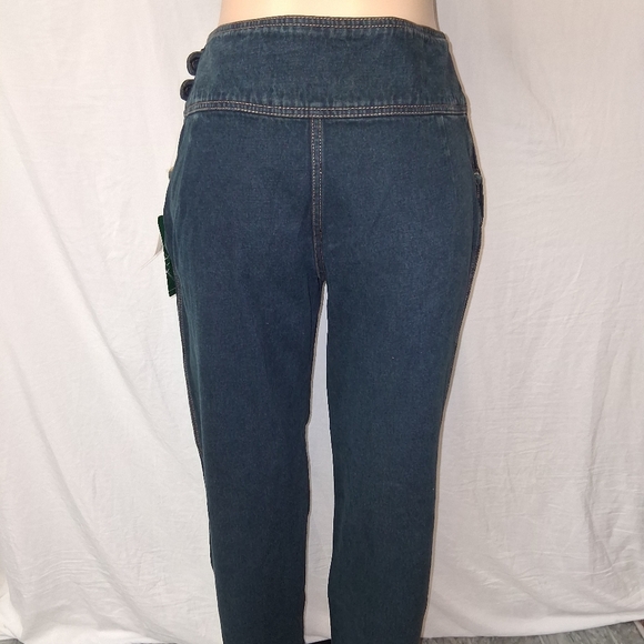 Vintage Harve Benard by benard Holtzman Dark Blue Straight Leg Jeans Size 14 - Picture 12 of 17